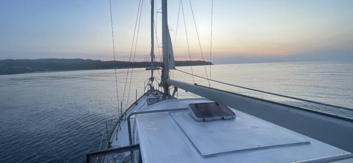 The Sun set